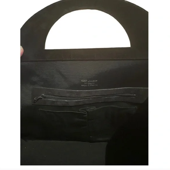 Yves Saint Laurent Black and Gold Clutch - Picture 6 of 9